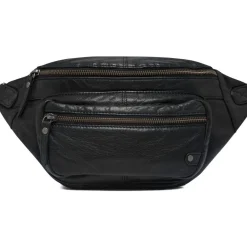 VIAMAJA Bæltetasker<Bumbag Biker black wash leather