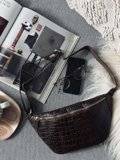 VIAMAJA Bæltetasker<Bumbag brown croco