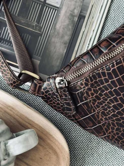 VIAMAJA Bæltetasker<Bumbag brown croco