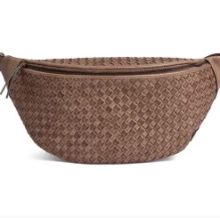 VIAMAJA Bæltetasker<Bumbag flettet kalveskind - Taupe