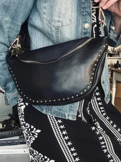 VIAMAJA Bæltetasker|Læder Tasker<Bumbag IRIS - Black / Gold