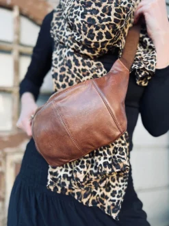 VIAMAJA Bæltetasker|Læder Tasker<Bumbag JUNE - Dark cognac