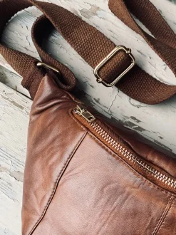 VIAMAJA Bæltetasker|Læder Tasker<Bumbag JUNE - Dark cognac