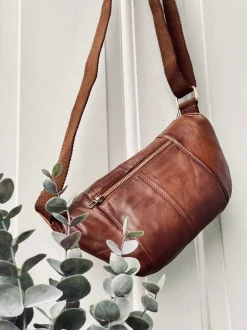 VIAMAJA Bæltetasker|Læder Tasker<Bumbag JUNE - Dark cognac
