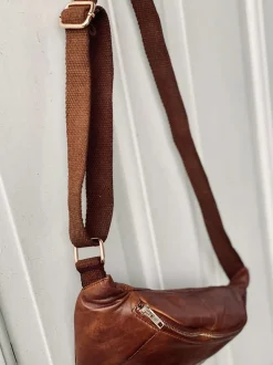 VIAMAJA Bæltetasker|Læder Tasker<Bumbag JUNE - Dark cognac