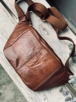 VIAMAJA Bæltetasker|Læder Tasker<Bumbag JUNE - Dark cognac