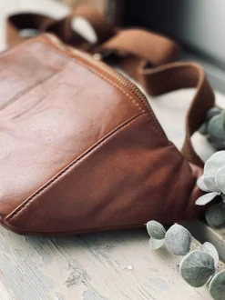 VIAMAJA Bæltetasker|Læder Tasker<Bumbag JUNE - Dark cognac