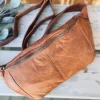 VIAMAJA Bæltetasker|Læder Tasker<Bumbag JUNE - BIG Cognac