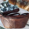 VIAMAJA Bæltetasker|Læder Tasker<Bumbag JUNE - BIG Dark cognac