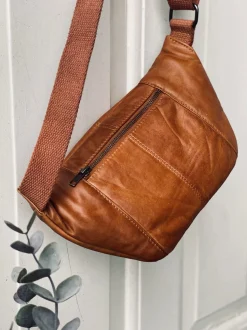 VIAMAJA Bæltetasker|Læder Tasker<Bumbag JUNE - Cognac