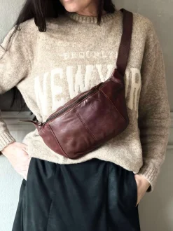 VIAMAJA Bæltetasker|Læder Tasker<Bumbag JUNE - New Dark cognac
