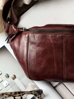 VIAMAJA Bæltetasker|Læder Tasker<Bumbag JUNE - New Dark cognac