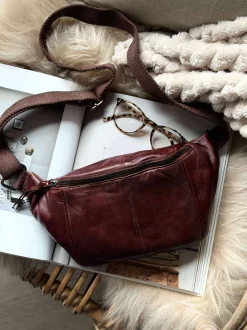 VIAMAJA Bæltetasker|Læder Tasker<Bumbag JUNE - New Dark cognac