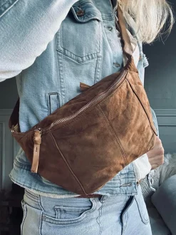 VIAMAJA Bæltetasker|Læder Tasker<Bumbag JUNE Ruskind - Caramel