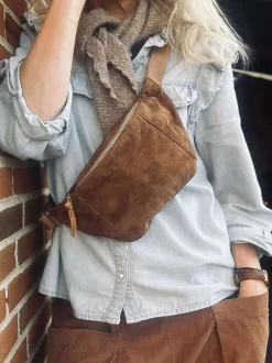 VIAMAJA Bæltetasker|Læder Tasker<Bumbag JUNE Ruskind - Caramel