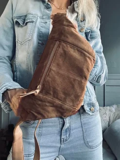 VIAMAJA Bæltetasker|Læder Tasker<Bumbag JUNE Ruskind - Caramel