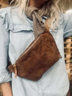 VIAMAJA Bæltetasker|Læder Tasker<Bumbag JUNE Ruskind - Caramel