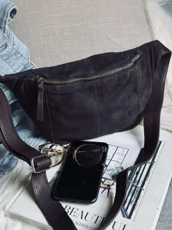 VIAMAJA Bæltetasker|Læder Tasker<Bumbag JUNE Ruskind - Coffee Brown