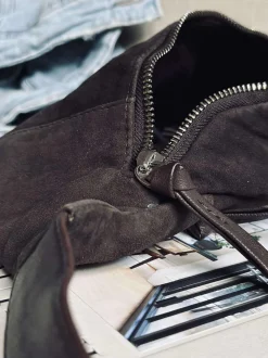 VIAMAJA Bæltetasker|Læder Tasker<Bumbag JUNE Ruskind - Coffee Brown