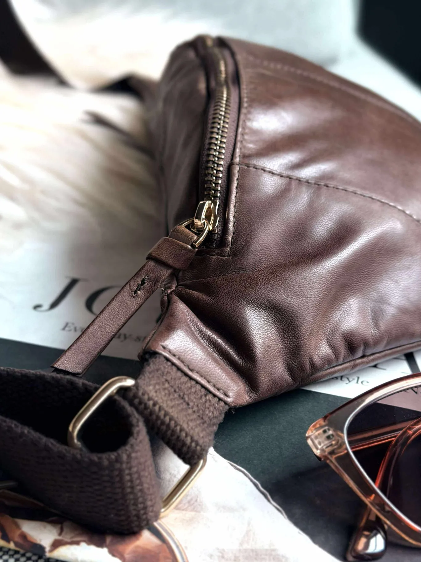 VIAMAJA Bæltetasker|Læder Tasker<Bumbag JUNE True Brown