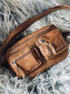 VIAMAJA Bæltetasker<Bumbag Kaya - Cognac flet