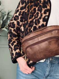 VIAMAJA Bæltetasker|Læder Tasker<Bumbag Kira Brandy