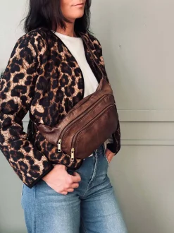 VIAMAJA Bæltetasker|Læder Tasker<Bumbag Kira Brandy