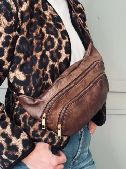 VIAMAJA Bæltetasker|Læder Tasker<Bumbag Kira Brandy