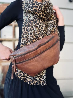 VIAMAJA Bæltetasker<Bumbag LOCK - Dark cognac