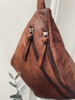 VIAMAJA Bæltetasker<Bumbag LOCK - Dark cognac