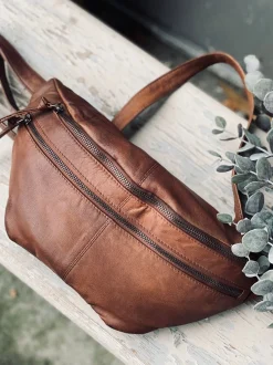 VIAMAJA Bæltetasker<Bumbag LOCK - Dark cognac