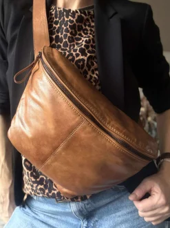 VIAMAJA Bæltetasker|Læder Tasker<Bumbag Olivia Cognac