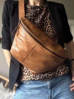 VIAMAJA Bæltetasker|Læder Tasker<Bumbag Olivia Cognac