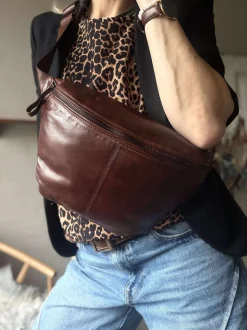 VIAMAJA Bæltetasker|Læder Tasker<Bumbag Olivia Dark Cognac