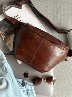 VIAMAJA Bæltetasker|Læder Tasker<Bumbag Olivia Dark Cognac