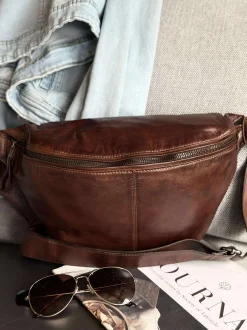VIAMAJA Bæltetasker|Læder Tasker<Bumbag Olivia Dark Cognac