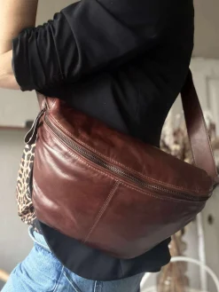 VIAMAJA Bæltetasker|Læder Tasker<Bumbag Olivia Dark Cognac