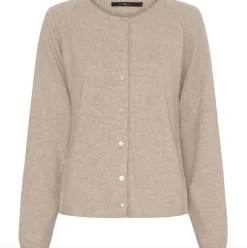 VIAMAJA Cardigans<Cardigan Cashmere - Cream Melange