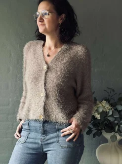 VIAMAJA Cardigans<Cardigan Dakota - Dark fango