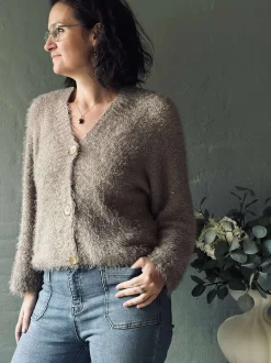 VIAMAJA Cardigans<Cardigan Dakota - Dark fango