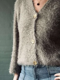 VIAMAJA Cardigans<Cardigan Dakota - Dark fango