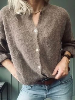 VIAMAJA Cardigans<Cardigan Juliana - Fango