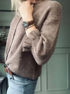 VIAMAJA Cardigans<Cardigan Juliana - Fango