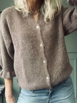 VIAMAJA Cardigans<Cardigan Juliana - Fango