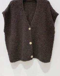 VIAMAJA Cardigans<Cardigan med kort ærmer - Brown