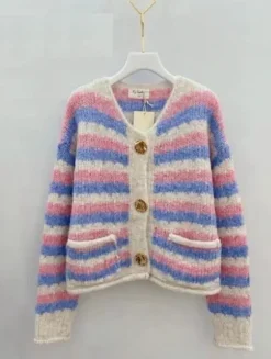 VIAMAJA Cardigans<Cardigan Pastel strib
