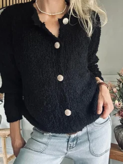 VIAMAJA Cardigans<Cardigan Rosalie Black