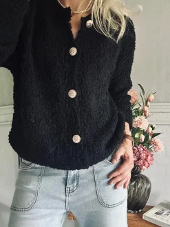 VIAMAJA Cardigans<Cardigan Rosalie Black