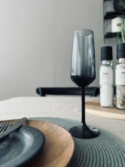 VIAMAJA Krus, Kopper Og Glas<Champagneglas LUX - Røgfarvet 195ml