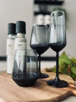 VIAMAJA Krus, Kopper Og Glas<Champagneglas LUX - Røgfarvet 195ml